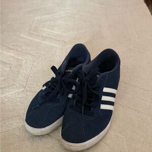 Adidas Dark Blue Sneakers with White Accents
